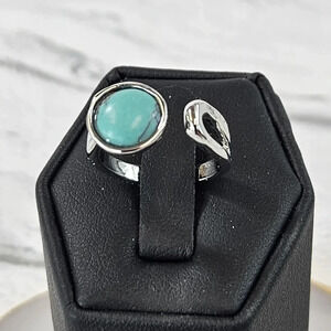 Green Circle Adjustable Fashion Ring  A25